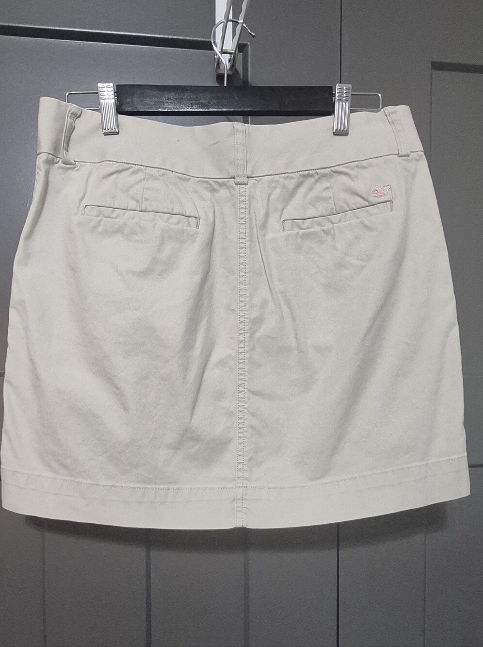 Vineyard Vines Light Tan Stretch Cotton Skirt Size 10 Preppy Classic - Picture 3 of 6
